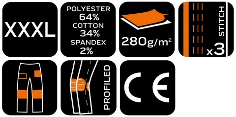 Spodnie robocze 81-350-1-XX