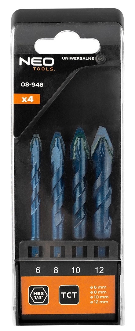 Zestaw wierteł uniwersalnych NEO TOOLS