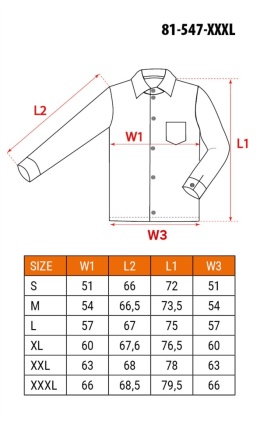 Koszula flanelowa 81-547-XXXL NE