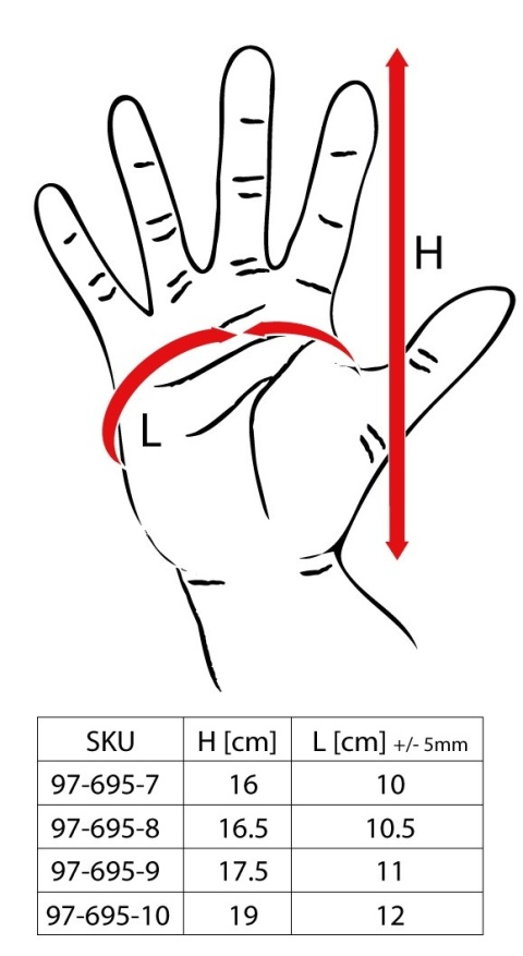 Rękawice chemioodporne 97-695-9