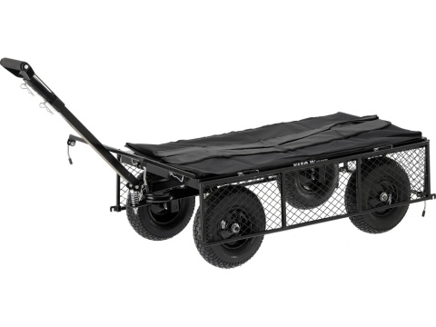 WÓZEK OGRODOWY XL 450KG Z POKROWCEM KOŁA 13"