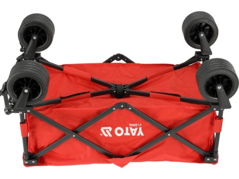 WÓZEK OGRODOWY TURYSTYCZNY SKŁADANY Z SZEROKIMI