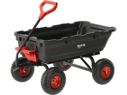WÓZEK OGRODOWY Z WYWROTKĄ XL 350KG KOŁA