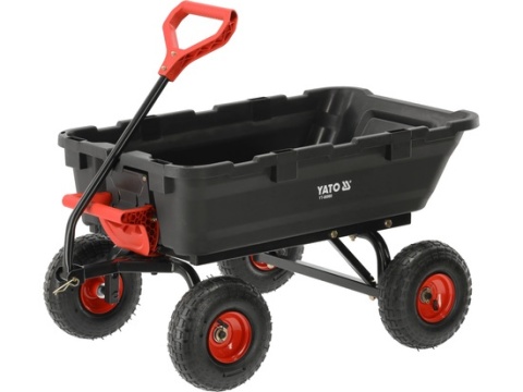 WÓZEK OGRODOWY Z WYWROTKĄ XL 350KG KOŁA