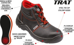 TRZEWIK ROBOCZY TRAT S1 rozmiar 45 YT-80739