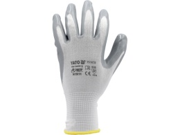 RĘKAWICE ROBOCZE NYLON/NITR. BIAŁE 10 YT-7474