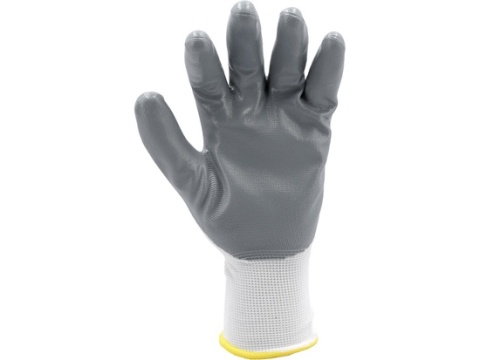 RĘKAWICE ROBOCZE NYLON/NITR. BIAŁE