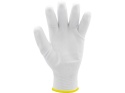 RĘKAWICE ROBOCZE NYLON/PU BIAŁE 9