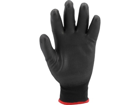 RĘKAWICE ROBOCZE NYLON/PU CZARNE 9