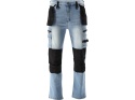 SPODNIE STRETCH JEANS L. BLUE R. 2XL YT-79075