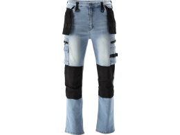 SPODNIE STRETCH JEANS L. BLUE R. S YT-79070
