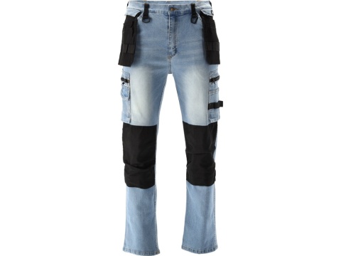 SPODNIE STRETCH JEANS L. BLUE R. S YT-79070