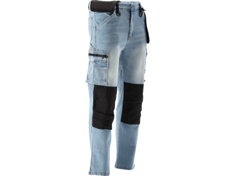 SPODNIE STRETCH JEANS L. BLUE R. S