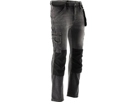 SPODNIE STRETCH JEANS STEEL GREY R.2XL YT-79065 YATO