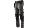 SPODNIE STRETCH JEANS STEEL GREY R.2XL YT-79065