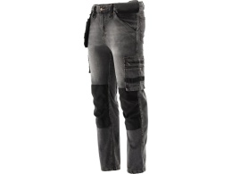 SPODNIE STRETCH JEANS STEEL GREY R. L YT-79062