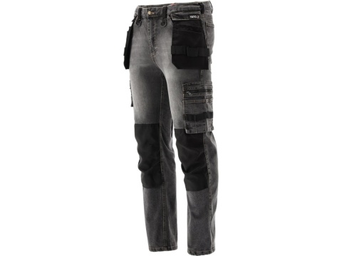 SPODNIE STRETCH JEANS STEEL GREY