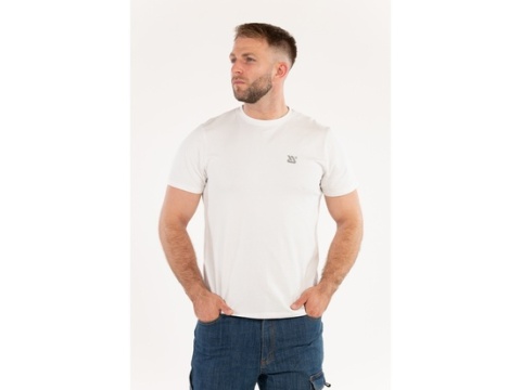 T-SHIRT TALL BIAŁY Z ELASTANEM R. S YT-78426
