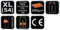 Spodnie robocze 81-286-XL NEO TOOL