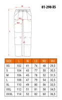 Spodnie robocze 81-298-3-XS NEO TOOL