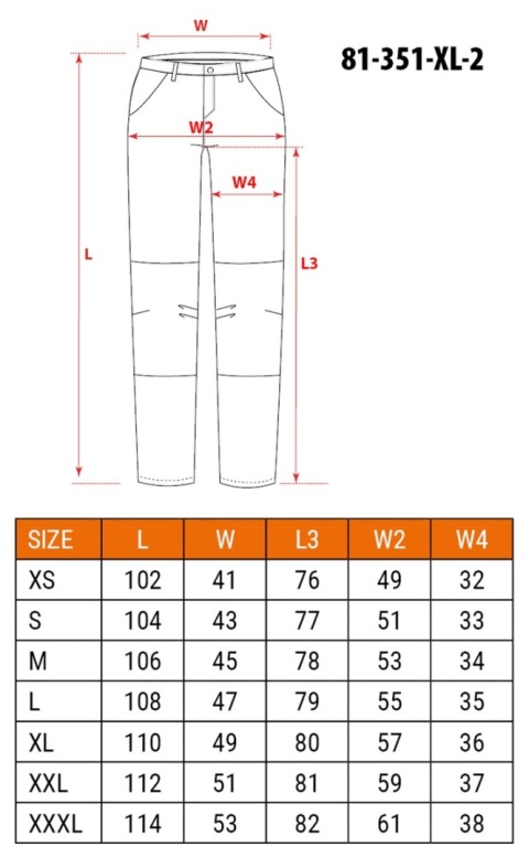 Spodnie robocze 81-351-2-XL NEO