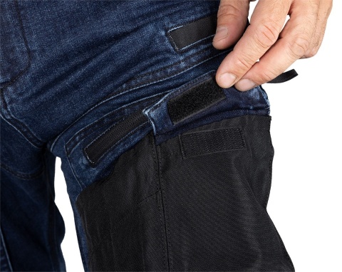 SPODNIE ROBOCZE DENIM, WZMOCNIENIA OXFORD, GRANATOWE, ROZMIAR