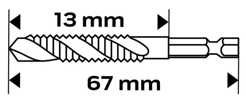 Wiertło gwintujące 08