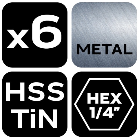 Zestaw wierteł gwintujących 08