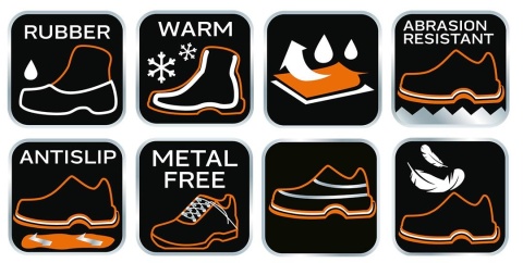 Śniegowce męskie z odblaskami, rozmiar 46 82-1