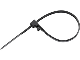 OPASKI PLASTIKOWE, ROZPINANE 3,6X150MM 100SZT. CZARNE YT-70670