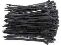 OPASKI PLASTIKOWE, ROZPINANE 3,6X150MM 100SZT. CZARNE