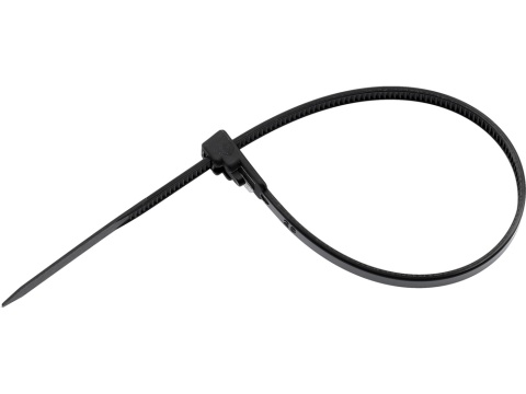 OPASKI PLASTIKOWE, ROZPINANE, 7,6X300MM 50SZT. CZARNY, YT-70675