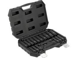 ZESTAW NASADEK UDAROWYCH DŁUGICH 1/2" ZAWIERA 19 ELEMENTÓW YT-10556