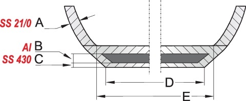PATELNIA SS 40CM YG-00105 YATO