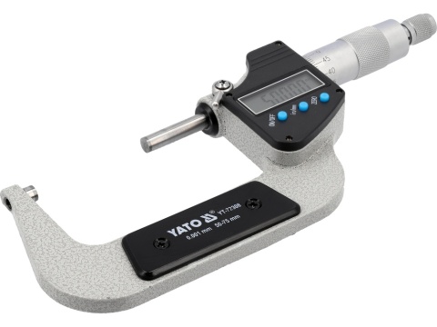 CYFROWY MIKROMETR ZEWNĘTRZNY 50-75MM YT-72308 YATO