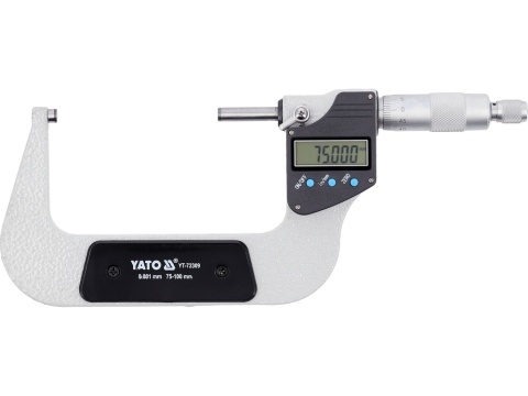 CYFROWY MIKROMETR ZEWNĘTRZNY 75-100MM YT-72309 YATO