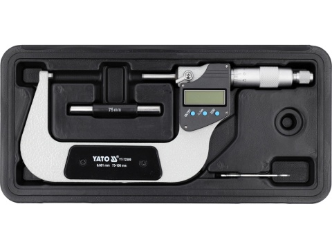 CYFROWY MIKROMETR ZEWNĘTRZNY 75-100MM YT-72309 YATO
