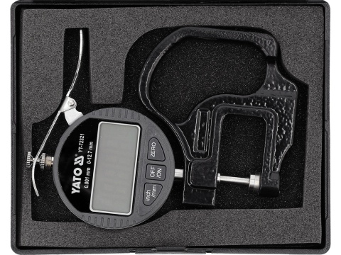 GRUBOŚCIOMIERZ ZEGAR 12,7MM / 0,001MM YT-72321 YATO