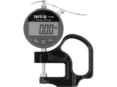 GRUBOŚCIOMIERZ ZEGAROWY 12,7MM / 0,01MM YT-72320 YATO