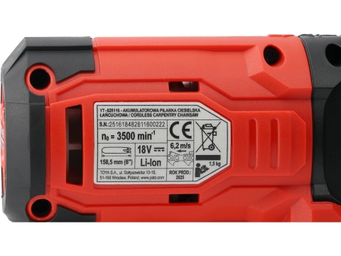 PILARKA ŁAŃCUCHOWA CIESIELSKA 18V (BODY) Z SILNIKI YATO