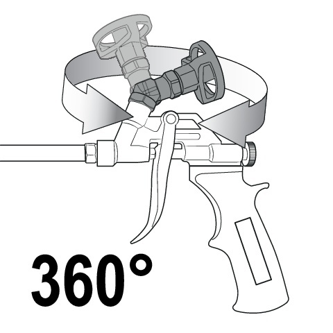 PISTOLET DO PIANKI PU Z RUCHOMYM KOSZEM YT-67424 YATO