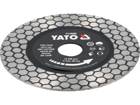 TARCZA DO GRESU I GRANITU 125MM YT-59980 YATO