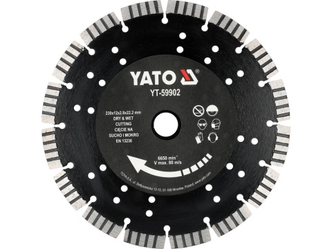 TARCZA DO ŻELBETU 230MM YT-59902 YATO