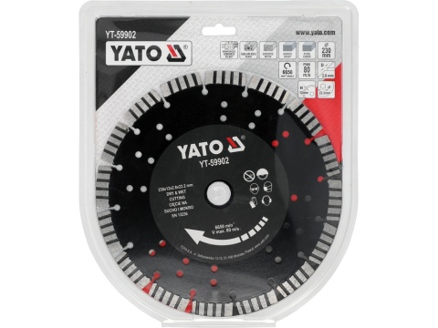 TARCZA DO ŻELBETU 230MM YT-59902 YATO