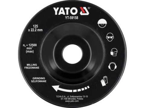 TARCZA TARNIK PŁASKA DO DREWNA 125MM YT-59158 YATO