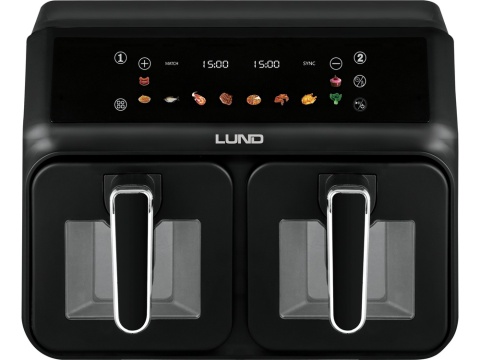 FRYTKOWNICA BEZTŁ. 2200W 4L+4L CZARNA 67563 LUND