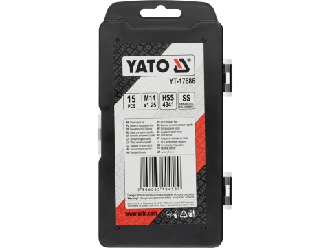 ZESTAW DO NAPRAWY GWINTÓW M14X1,25 YT-17686 YATO
