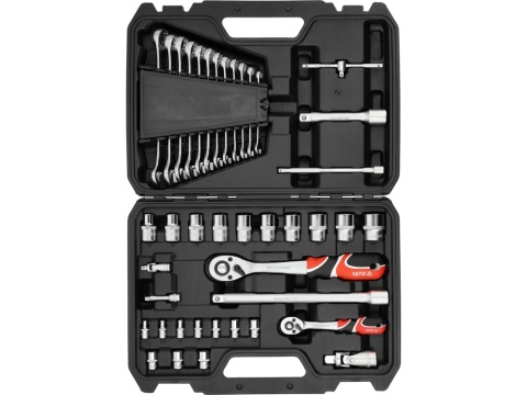 ZESTAW NARZĘDZIOWY 1/4"; 1/2" 41 PCS YT-38742 YATO