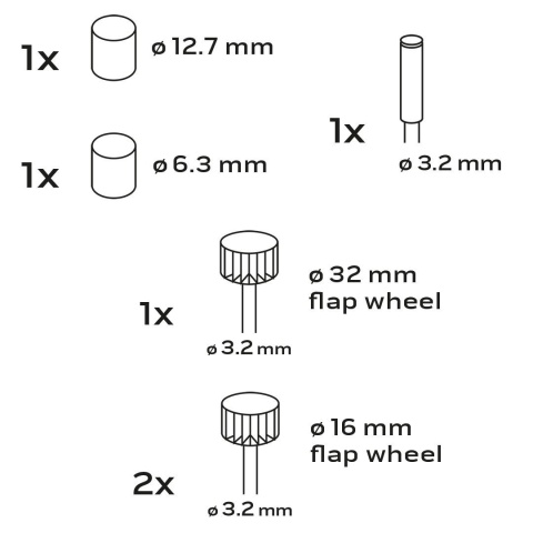 AKCESORIA DO MINISZLIFIERKI, TAŚMY SZLIFIERSKIE, 24 SZT 55-081 NEO TOOLS