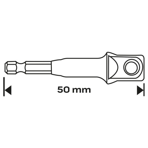 ADAPTER Z 1/4" HEX NA 1/2" KWADRAT 56-556 NEO TOOLS